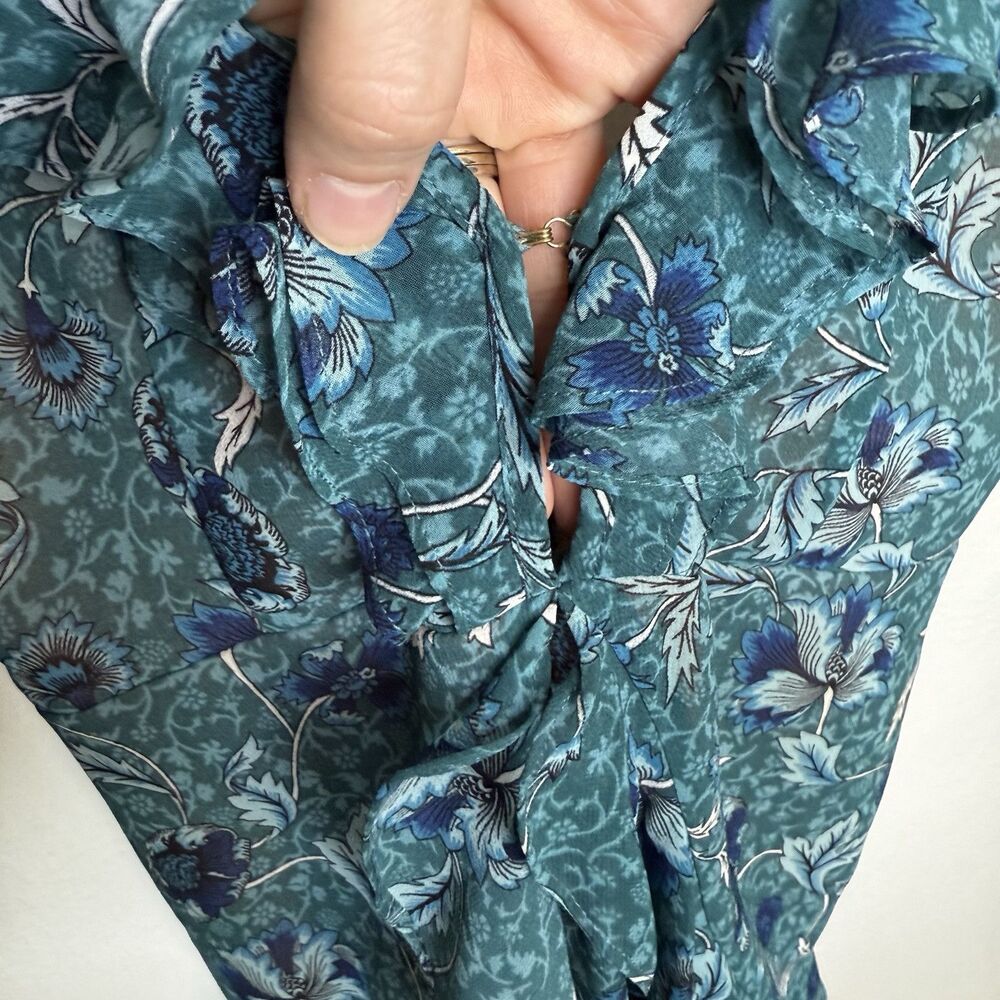 For Love And Lemons Green Floral Mini Dress - Picture 3 of 13